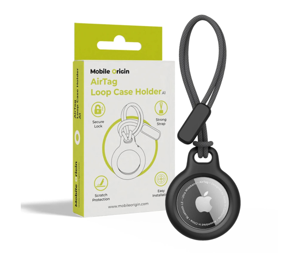 Mobile Origin Airtag Loop Case Holder A1 black MO-ALCH-BLK-A1 - 1363055 - zdjęcie 2